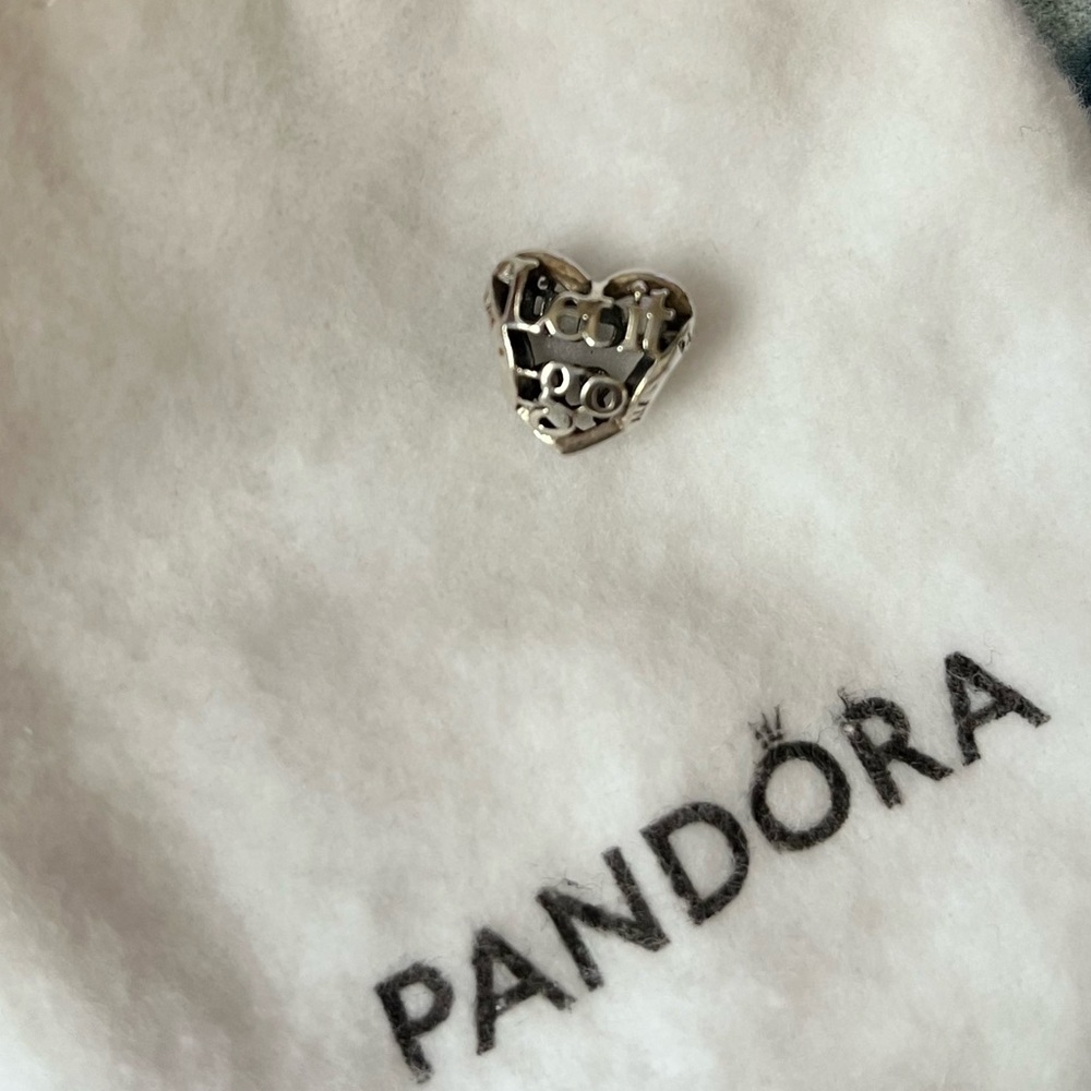 Pandora Silver Frozen Let it go heart Charm